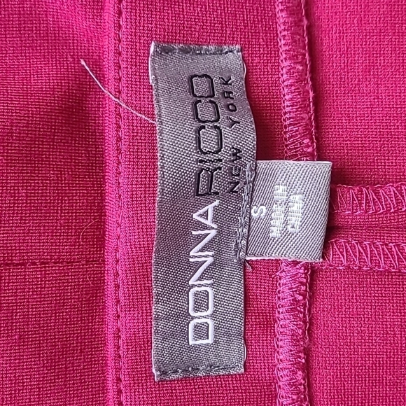 Donna Ricco NY Small Maroon Sexy Body Con Stretchy Pencil Skirt Summer Business - Picture 3 of 4